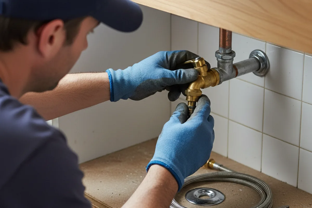 Shutoff valve and fitting work during Faucet and Fixture Repair in Plainfield